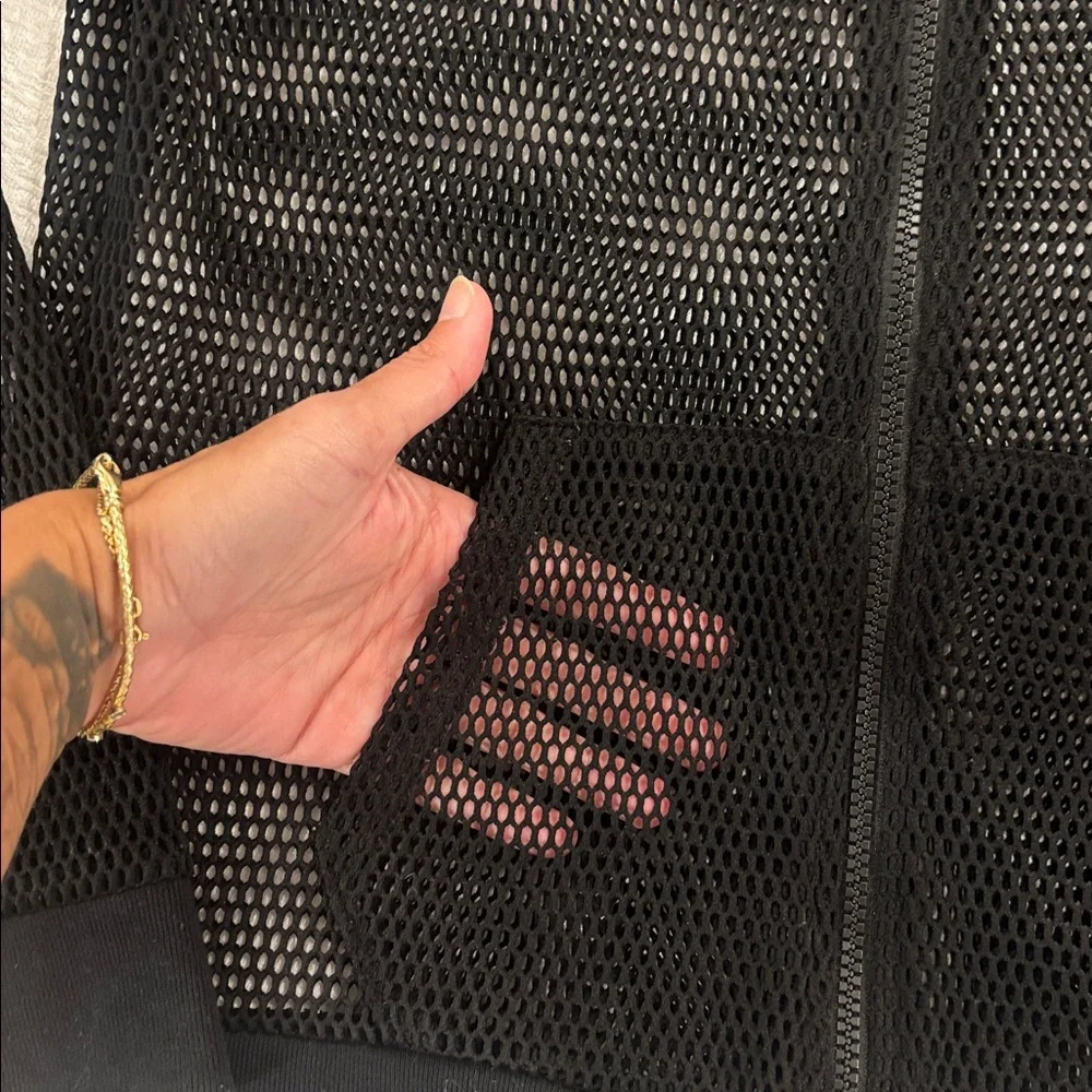 PINK Victoria's Secret Black Mesh Jacket - Picture 4 of 7